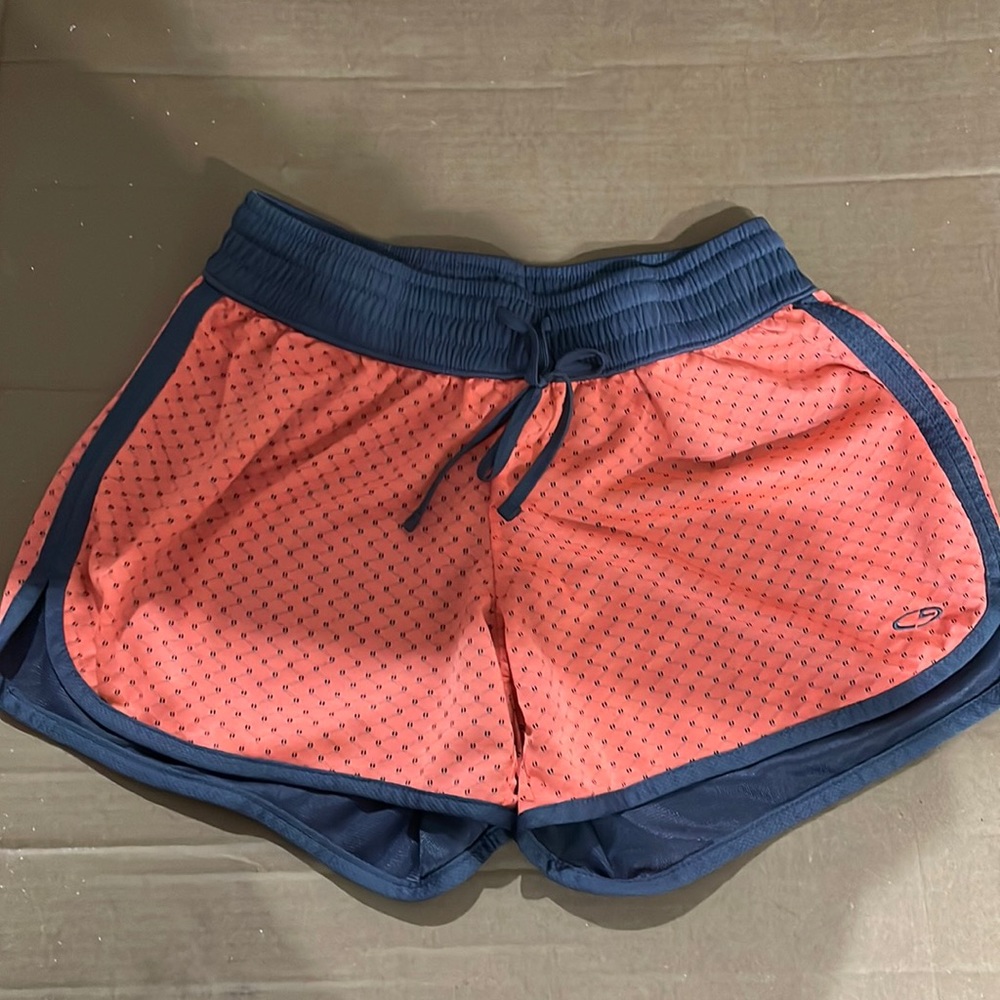 extra small pink and grey champion athletic shorts